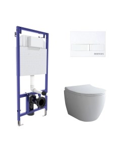 Унитаз подвесной с инсталляцией Berges Novum / 043263