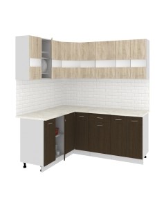 Кухонный гарнитур Кортекс-мебель Корнелия Экстра 1.5x1.9м