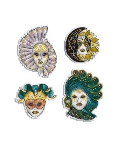 Набор для вышивания Магниты. Венецианские маски / Р-849М М.п.студия