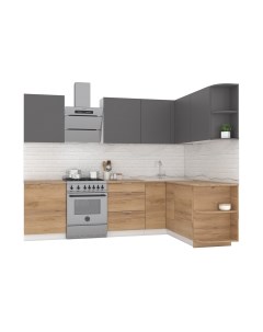 Кухонный гарнитур Интермебель Микс Топ-16 2.1x1.6м правая