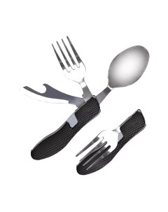 Набор столовых приборов походных 4в1 / AG534D Sipl