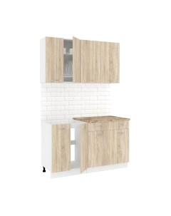 Кухонный гарнитур Кортекс-мебель Корнелия Лира-лайт 1.4м