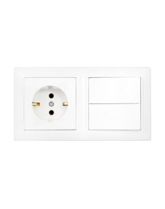 Блок выключатель+розетка Bylectrica Стиль 2В-РЦ-693