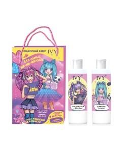 Набор косметики для тела и волос Compliment №1192 Вишневая карамель Шампунь+Гель для душа+Браслет