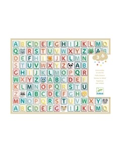 Набор наклеек Djeco Латинские буквы Объемные 09078