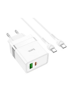 Зарядное устройство сетевое Hoco N21 + кабель Type-C to Type-C