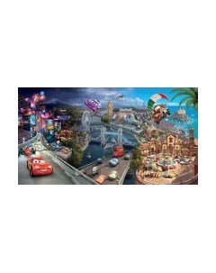 Фотообои листовые ФабрикаФресок Тачки в городе мультфильм / 885270 Фабрикафресок