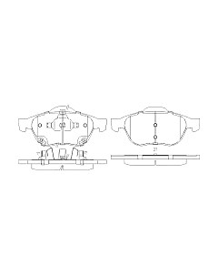 Тормозные колодки Patron PBP1447 Патрон
