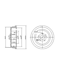 Тормозной барабан Patron PDR1479 Патрон