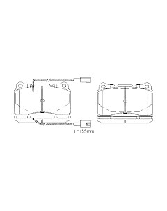 Тормозные колодки Patron PBP1545 Патрон