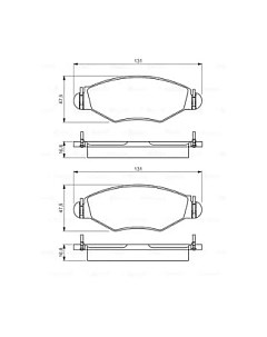 Тормозные колодки 0986495244 Bosch