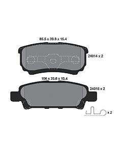 Тормозные колодки Textar 2401401