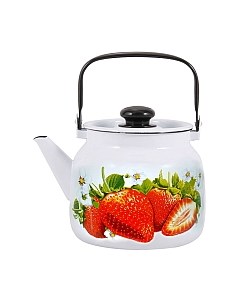 Чайник Лысьвенские эмали Сочная клубника С-2713 П2/4Рч