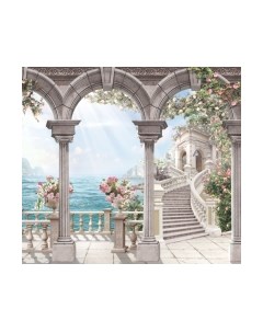 Фотообои листовые ФабрикаФресок Фреска с колоннами / 843270 Фабрикафресок