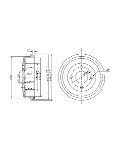 Тормозной барабан Patron PDR1533 Патрон