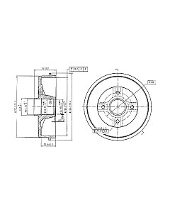 Тормозной барабан Patron PDR1353 Патрон