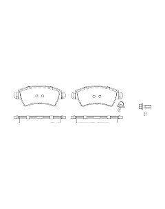 Тормозные колодки Patron PBP1601 Патрон