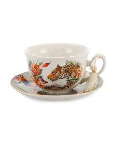 Чашка с блюдцем SIJ Леопард GC19021 Sij