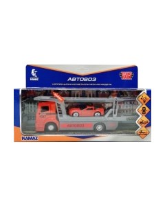 Автовоз игрушечный Kamaz Автовоз / KAMTRANSP-20SL-RDGY Технопарк