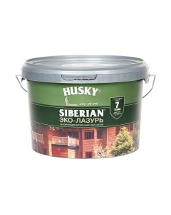 Лазурь для древесины Husky Siberian Эко-Лазурь Полуматовая Husky siberian