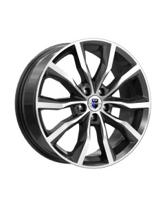 Литой диск Портер 18x7.5" 5x114.3мм DIA 67.1мм ET 45мм Алмаз черный K&k