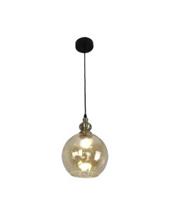 Потолочный светильник Estares Zar One R 1xE27-200x1050-BLACK/GOLD/CLEAR-220-IP20