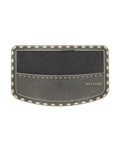 Коврик грязезащитный Tekstil Pvc Mat 45x70-PEARL-GOLD-PVCMat Akuteks