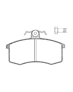 Тормозные колодки 05P288 Ap