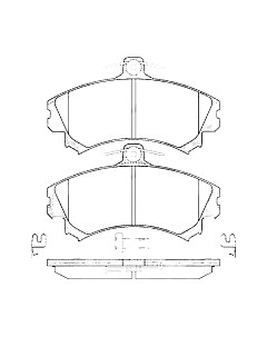 Тормозные колодки AP 05P615 Ap