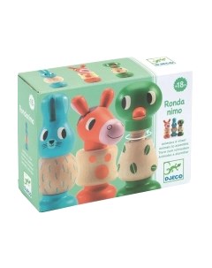 Развивающий игровой набор Djeco Пирамидка Три друга / 06312