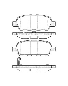 Тормозные колодки AP 05P857 Ap