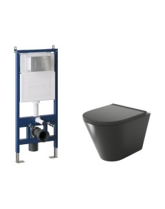 Унитаз подвесной с инсталляцией GR-4477BMS+900.K31.01.000+700.K31.04.12M.12M Grossman