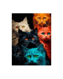 Картина по номерам БЕЛОСНЕЖКА Котовасия / 1117-AS Белоснежка