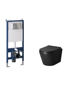 Унитаз подвесной с инсталляцией GR-4478BMS+900.K31.01.000+700.K31.04.12M.12M Grossman