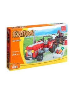 Конструктор Keyixing Трактор с животными / 134021