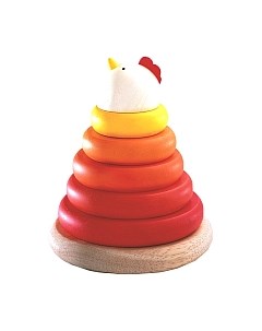 Развивающая игрушка Djeco Пирамидка. Курочка / 06303