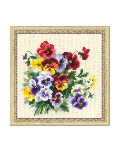 Набор для вышивания Пестрые анютки / 1516 Риолис