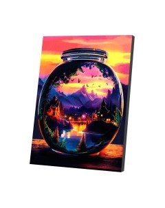 Картина по номерам Школа талантов Мир в стекле / 10524527