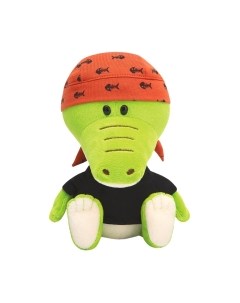 Мягкая игрушка Крокодильчик Кики в черной футболке и бандане / SA15-80 Budi basa