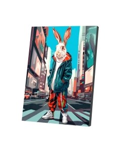 Картина по номерам Школа талантов Кролик в городе / 10524526