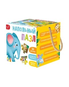 Развивающая игра Puzzle Time Такие разные зверята / 6031126 Puzzle time