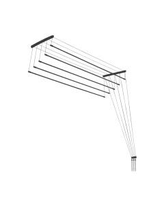 Сушилка для белья Comfort Alumin Group Потолочная 5 прутьев Black Diamond 160см Comfort alumin group