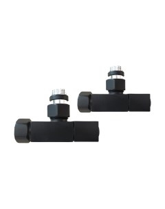 Вентильный кран Квадрат 3/4"х1/2" Ral 9005 / 855SCH0504 Luxon