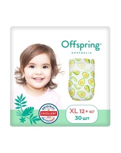 Подгузники детские Offspring XL 12+кг Авокадо / OF01XL30AVO