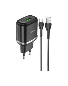 Зарядное устройство сетевое Hoco N3 + кабель AM-Type-C / 6931474729385