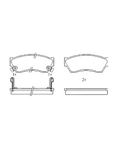 Тормозные колодки Patron PBP588 Патрон