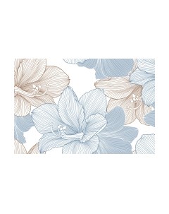 Фотообои листовые Vimala Векторные цветы 14