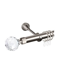 Карниз для штор АС ФОРОС Grace D25Г составной + наконечники Кристалл Ас форос