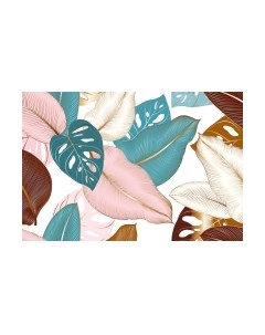 Фотообои листовые Vimala Рисованные листья 7