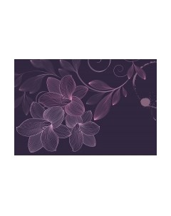 Фотообои листовые Vimala Векторные цветы 16